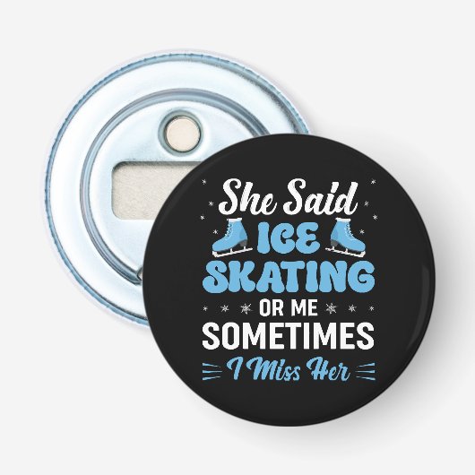Cute Ice Rink Synchronized is Calling Button Flesopener (Voorkant)