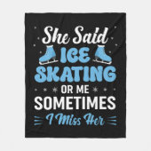 Cute Ice Rink Synchronized is Calling Fleece Deken (Voorkant)