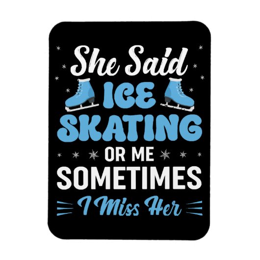 Cute Ice Rink Synchronized is Calling Magneet (Verticaal)