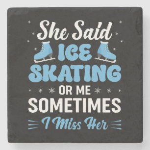 Cute Ice Rink Synchronized is Calling Stenen Onderzetter