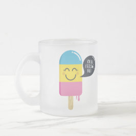 Cute ice roomglimlach - Je bent Fab-Funny bubble Matglas Koffiemok