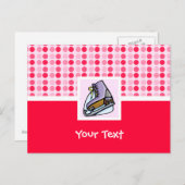 Cute Ice Schaats Briefkaart (Voorkant / Achterkant)