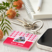 Cute Ice Schaats Sleutelhanger (Voorkant Rechts)