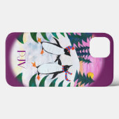 Cute Ice-Skating Penguins iPhone 5/5s Hoesje (Achterkant (horizontaal))