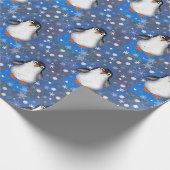 Cute iceberg pinguins cadeaupapier (Hoek)