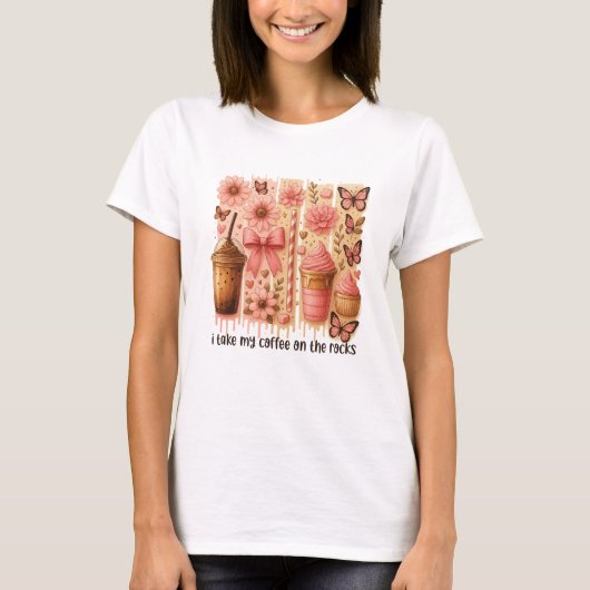 Cute Iced Coffee Lover  T-shirt (Voorkant)