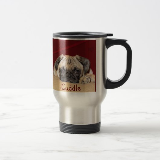 Cute iCuddle Pug Puppy Reisbeker (Rechts)
