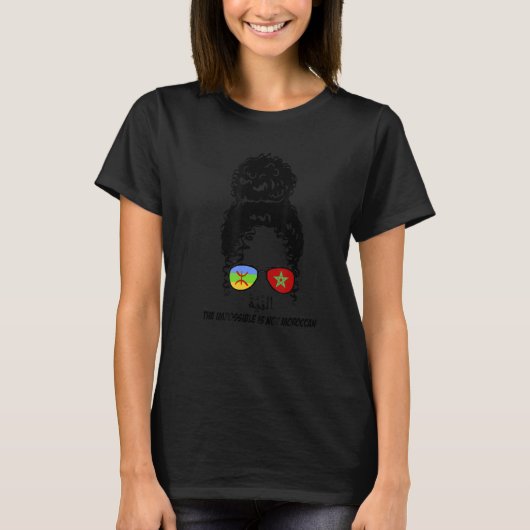 Cute idea voor Marokkaanse fans T-shirt (Voorkant)