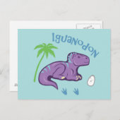 Cute Iguanodon Briefkaart (Voorkant / Achterkant)