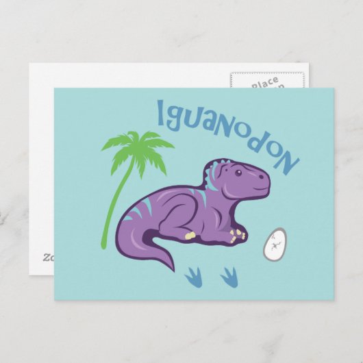Cute Iguanodon Briefkaart (Voorkant / Achterkant)