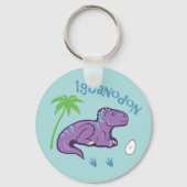 Cute Iguanodon Sleutelhanger (Voorkant)