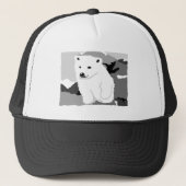 Cute ijsbeer kunst cadeaus en accessoires trucker pet (Voorkant)