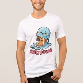 Cute Ijsje Punt Smeltende Hersens Tri-Blend Shirt