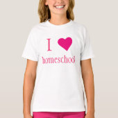 Cute Ik hou van homeschool T-shirt (Voorkant)