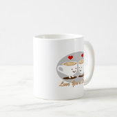Cute! Ik hou van je een LATTE! Koffiemok (Voorkant rechts)