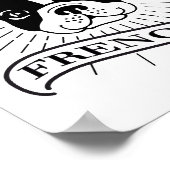 Cute Ik hou van mijn Franse Poster (Hoek)