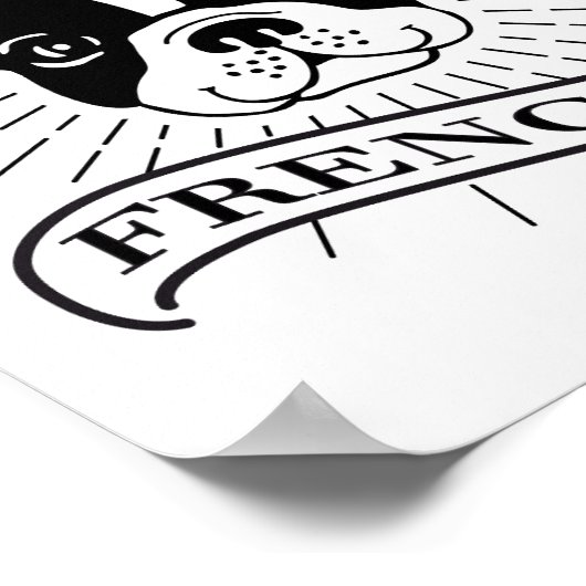 Cute Ik hou van mijn Franse Poster (Hoek)