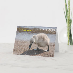 Cute "Ik mis je"-kaart Kaart
