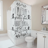 Cute, ik voel me  goed als kattenmoeder douchegordijn (In situ)