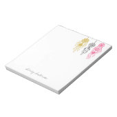 Cute Illustrated Bohemian Dreamweaver Monogram Notitieblok (Linkerzijde)