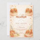 Cute Illustrated Little Meatball Baby Shower Kaart (Voorkant)