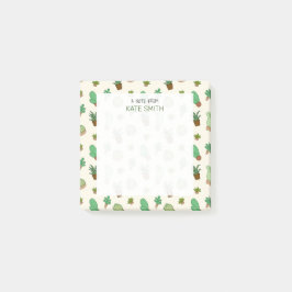 Cute Illustrated Pots of Succulents and Cactus Post-it® Notes