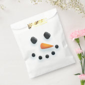 Cute Illustrated Snowman Face Kerstmis Bedankzakje (Gezegeld)