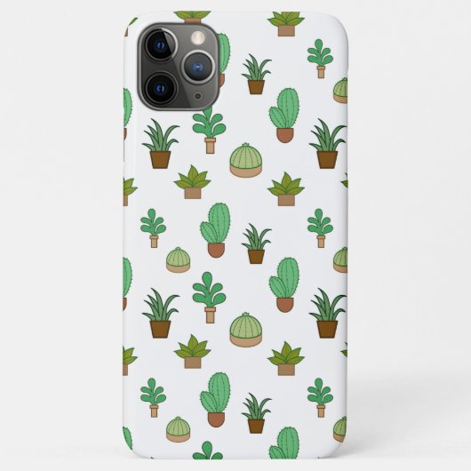 Cute Illustrated Succulents and Cactus Case-Mate iPhone Case (Achterkant)