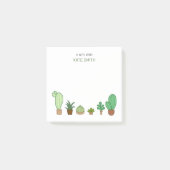 Cute Illustrated Succulents and Cactus Post-it® Notes (Voorkant)