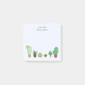 Cute Illustrated Succulents and Cactus Post-it® Notes (Voorkant)