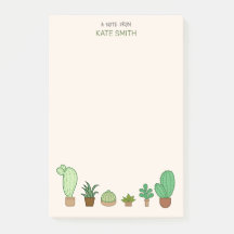 Cute Illustrated Succulents and Cactus