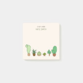 Cute Illustrated Succulents and Cactus Post-it® Notes (Voorkant)