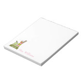 Cute Illustrated Teachers Books Teacher Notitieblo Notitieblok (Linkerzijde)