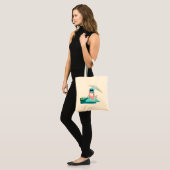 Cute illustration of mermaids' day on the Beach Tote Bag (Voorkant (model))