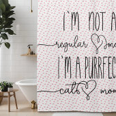 Cute I'm purfect cat mama typografie Douchegordijn