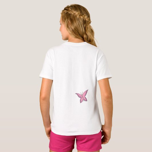 Cute Imaginative Fairy Cat T-shirt (Achterkant volledig)