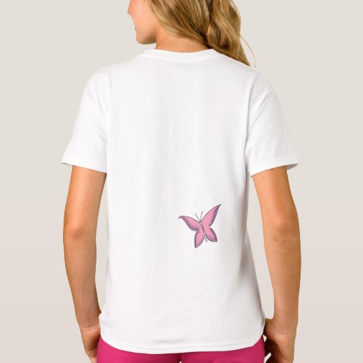 Cute Imaginative Fairy Cat T-shirt (Achterkant)