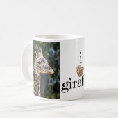 Cute, in hartgiraffen, met foto's van moeder en ba koffiemok (Voorkant links)