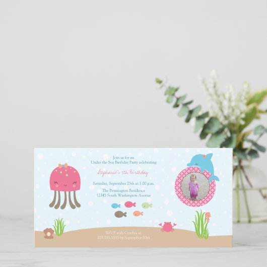 Cute in het kader van de uitnodiging voor het verj (Staand voorkant)