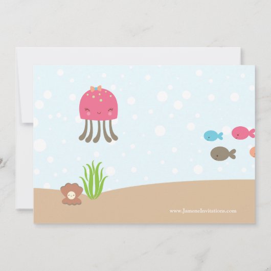 Cute in het kader van de uitnodiging voor het verj (Achterkant)