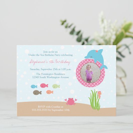 Cute in het kader van de uitnodiging voor het verj (Staand voorkant)