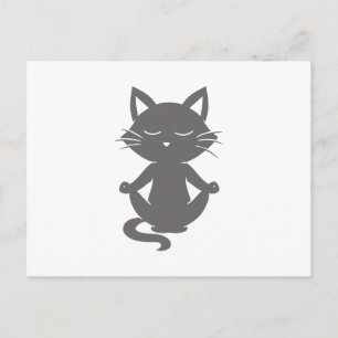 Cute in meditatie - Kies achtergrondkleur Briefkaart