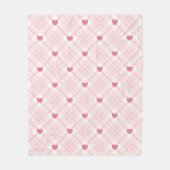 Cute in roze fleece deken (Voorkant)