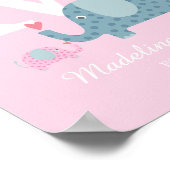 Cute Initiaal Monogram Nursery Poster (Hoek)