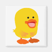 Cute Innocent Cartoon Duck Magneet (Voorkant)