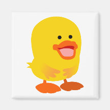 Cute Innocent Cartoon Duck