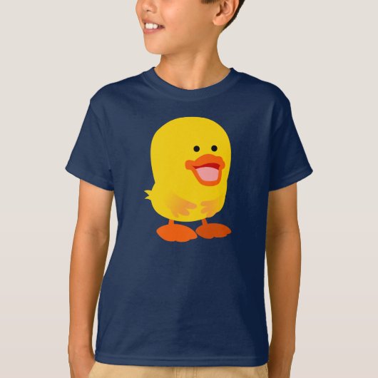 Cute Innocent Cartoon Ducking Children T-Shirt (Voorkant)