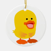 Cute Innocent Cartoon Ducking Keramisch Ornament (Voorkant)