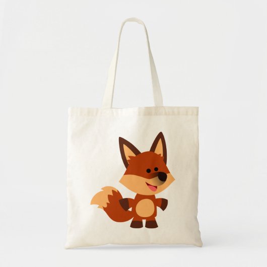 Cute Innocent Cartoon Fox Bag Tote Bag (Voorkant)