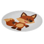 Cute Innocent Cartoon Fox Cutting Board Snijplank (Hoek)